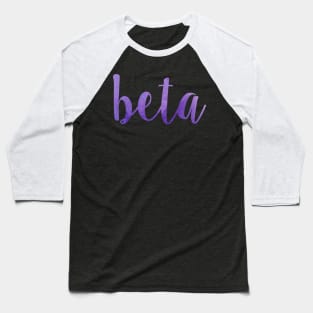 Purple Beta Baseball T-Shirt